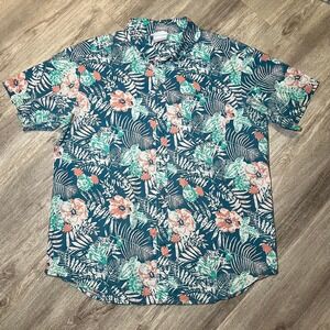 Columbia men's floral‎ button down large